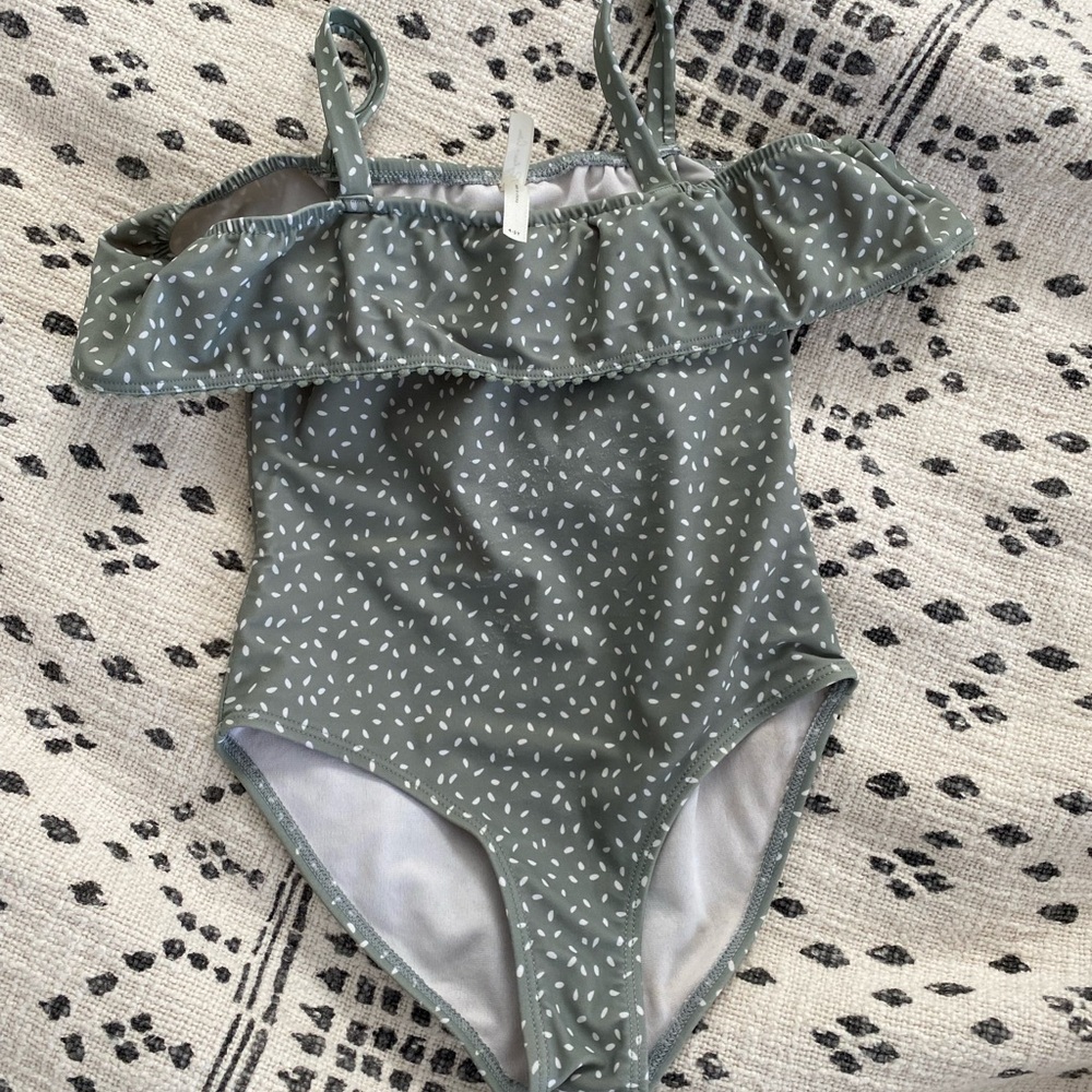 Rylee + Cru Green One Piece Swimsuit